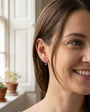 Small Teardrop Silver Blue John Earrings