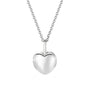 Sterling Silver Bubble Heart Pendant with Adjustable Chain