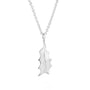 Sterling Silver Holly Leaf Necklace