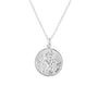 Sterling Silver Round St Christopher Pendant with 20" Chain