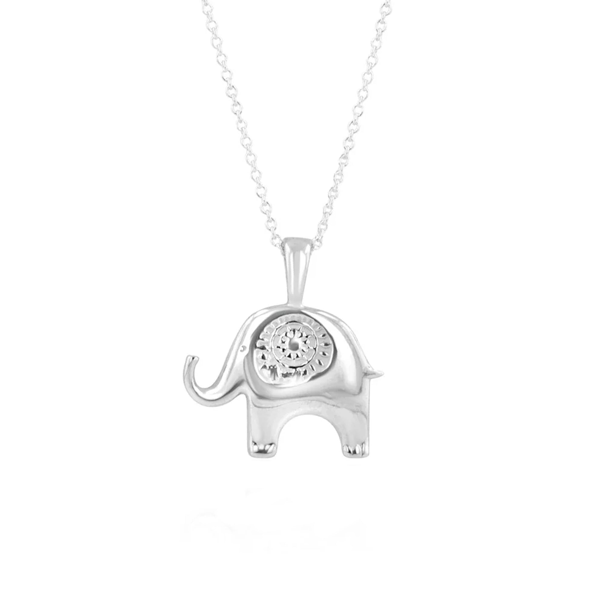 Sterling Silver 'Isabella Peatfield Charity' Adult Elephant Necklace