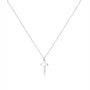Sterling Silver 18mm x 10mm Cross and Chain