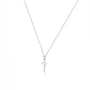 Sterling Silver 18mm x 10mm Cross and Chain