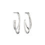 Sterling Silver Double Hoop Fiorelli Earrings