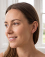 Sterling Silver Gold Plated Hinged Hoop Huggie CZ Earrings