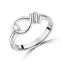 Sterling Silver Loop and Hook Ring