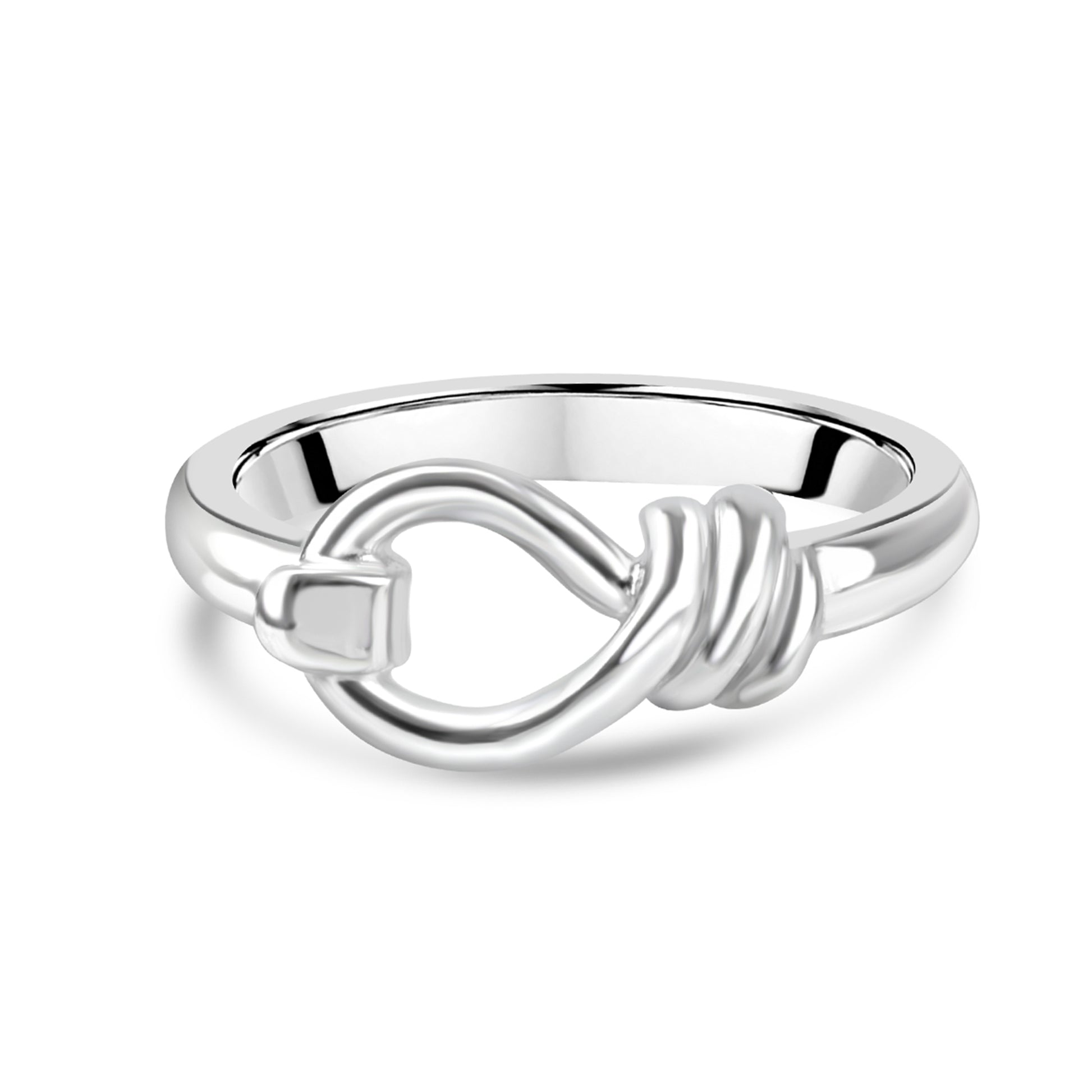 Sterling Silver Loop and Hook Ring