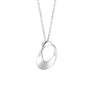Sterling Silver Open Cushion Shape Necklace