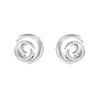 Sterling Silver 'Waves' Clip on Earrings