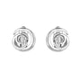 Sterling Silver 'Waves' Clip on Earrings