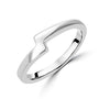 Sterling Silver Zigzag Shape Ring