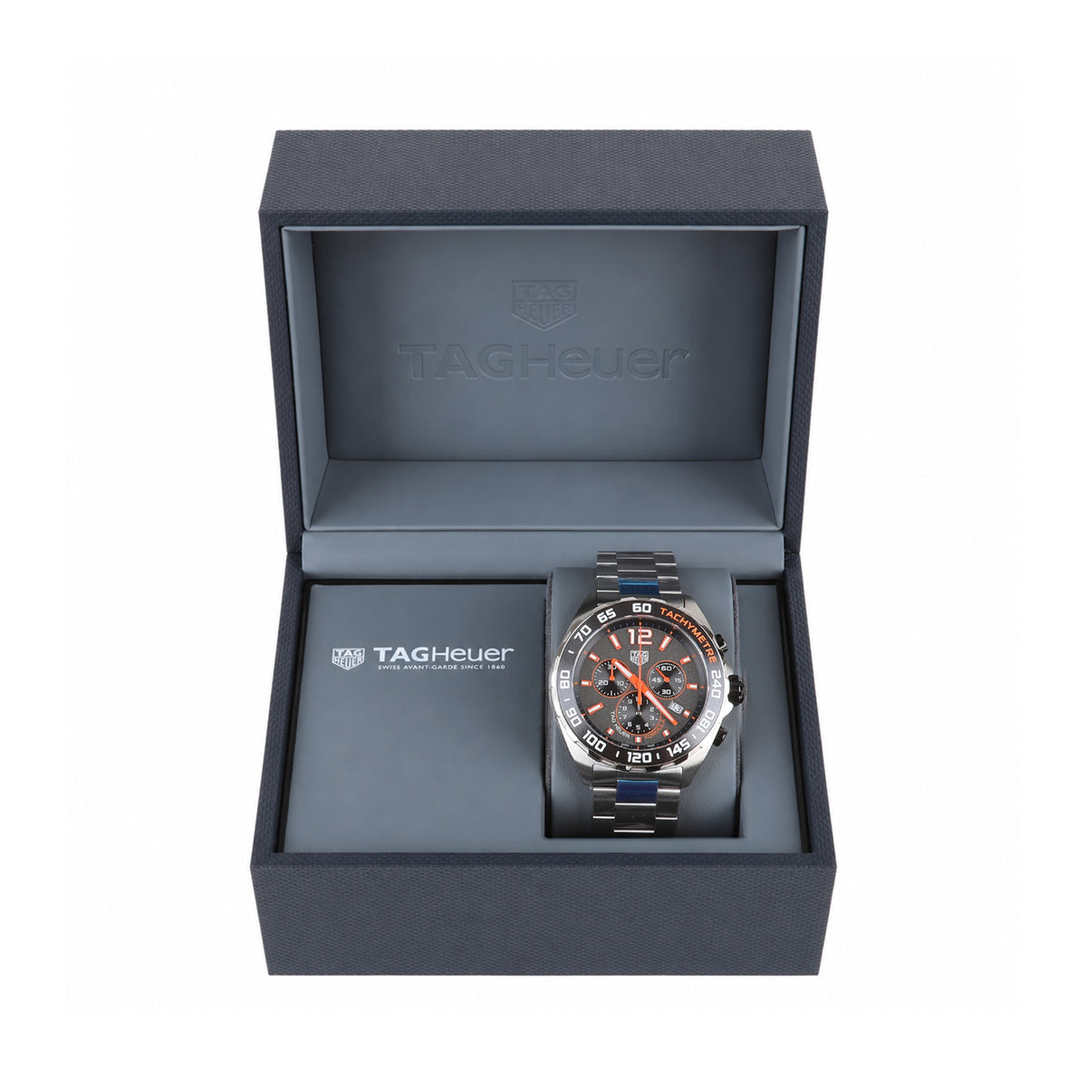 TAG Heuer Formula 1 Chronograph 43mm Grey & Orange Dial Pre-Owned Watch