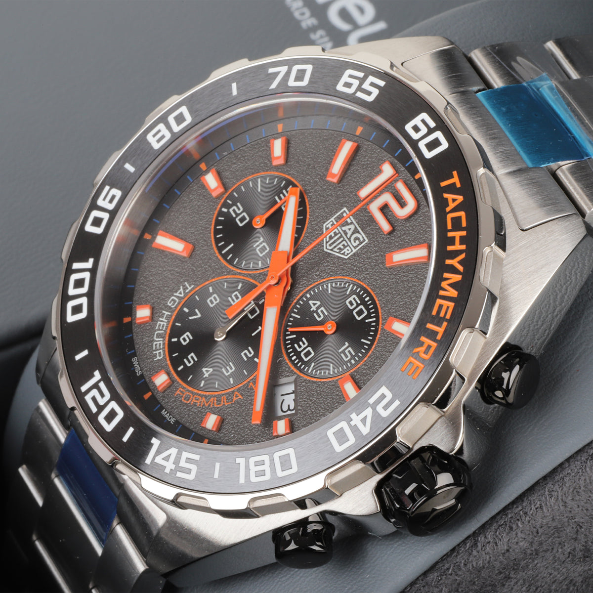 TAG Heuer Formula 1 Chronograph 43mm Grey & Orange Dial Pre-Owned Watch