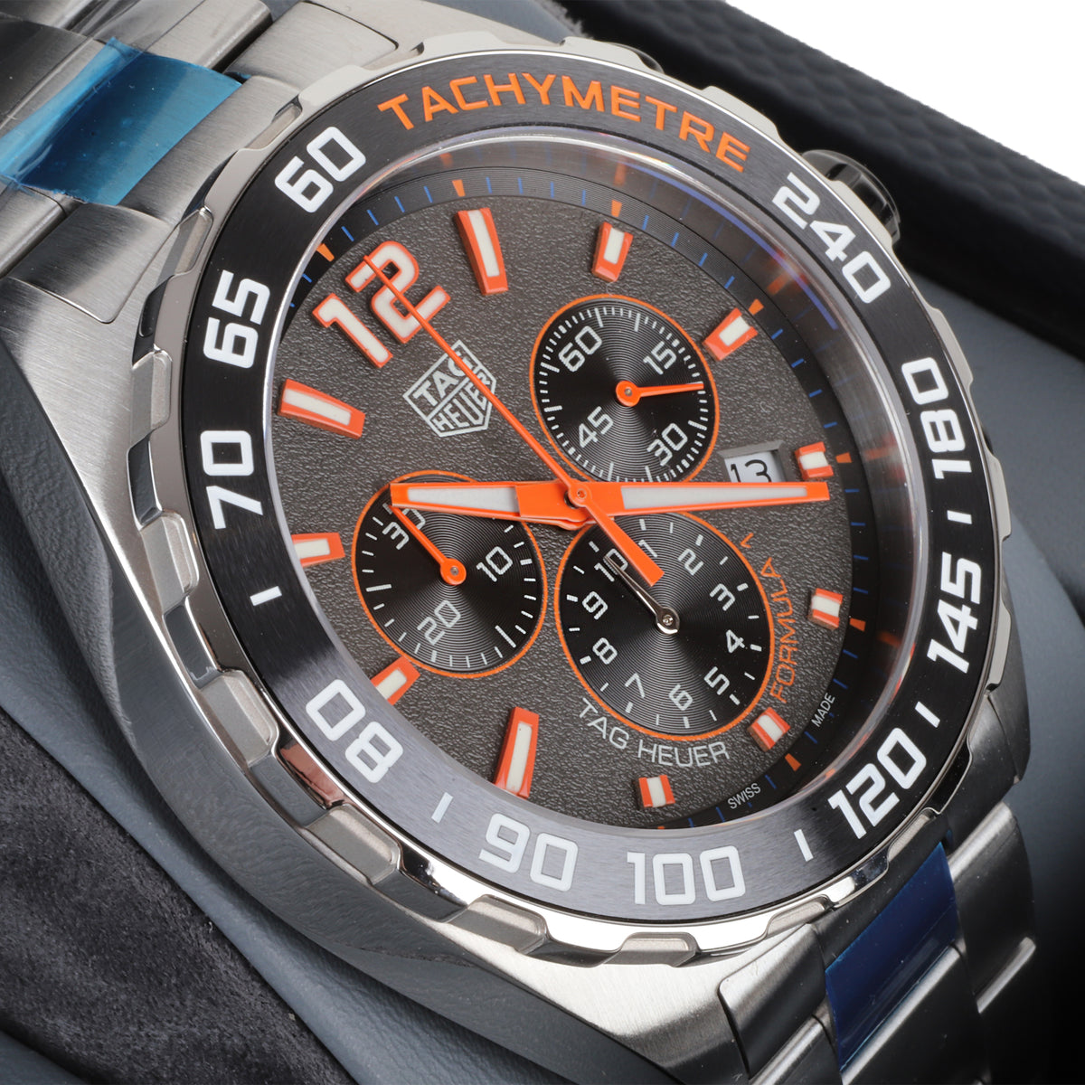 TAG Heuer Formula 1 Chronograph 43mm Grey & Orange Dial Pre-Owned Watch