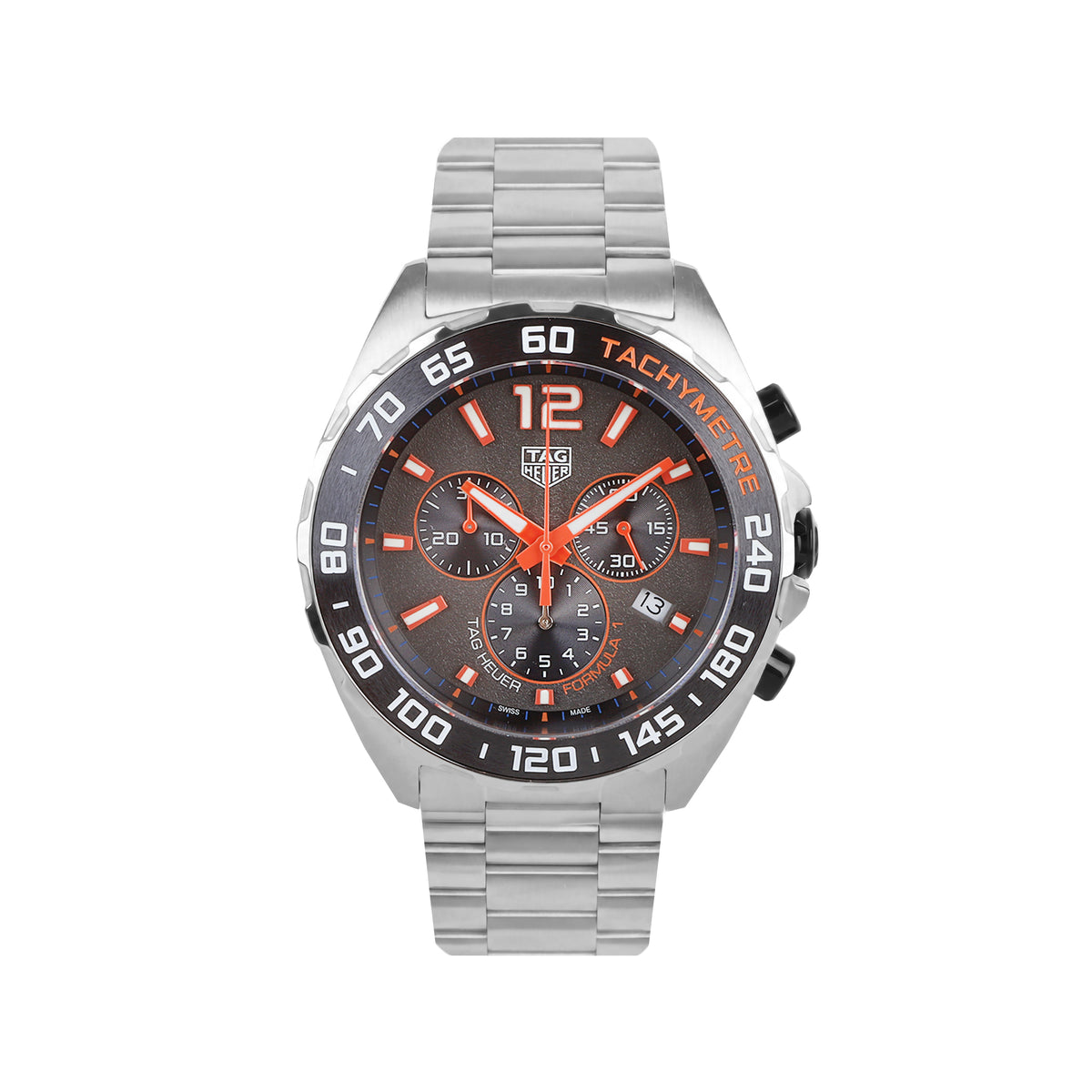 TAG Heuer Formula 1 Chronograph 43mm Grey & Orange Dial Pre-Owned Watch