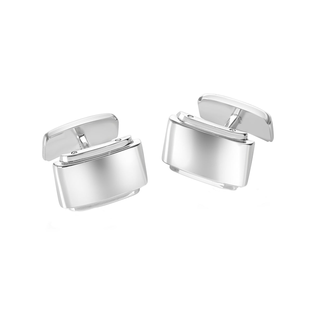 Tiffany & Co. Silver Rectangular Pre-Owned Cufflinks