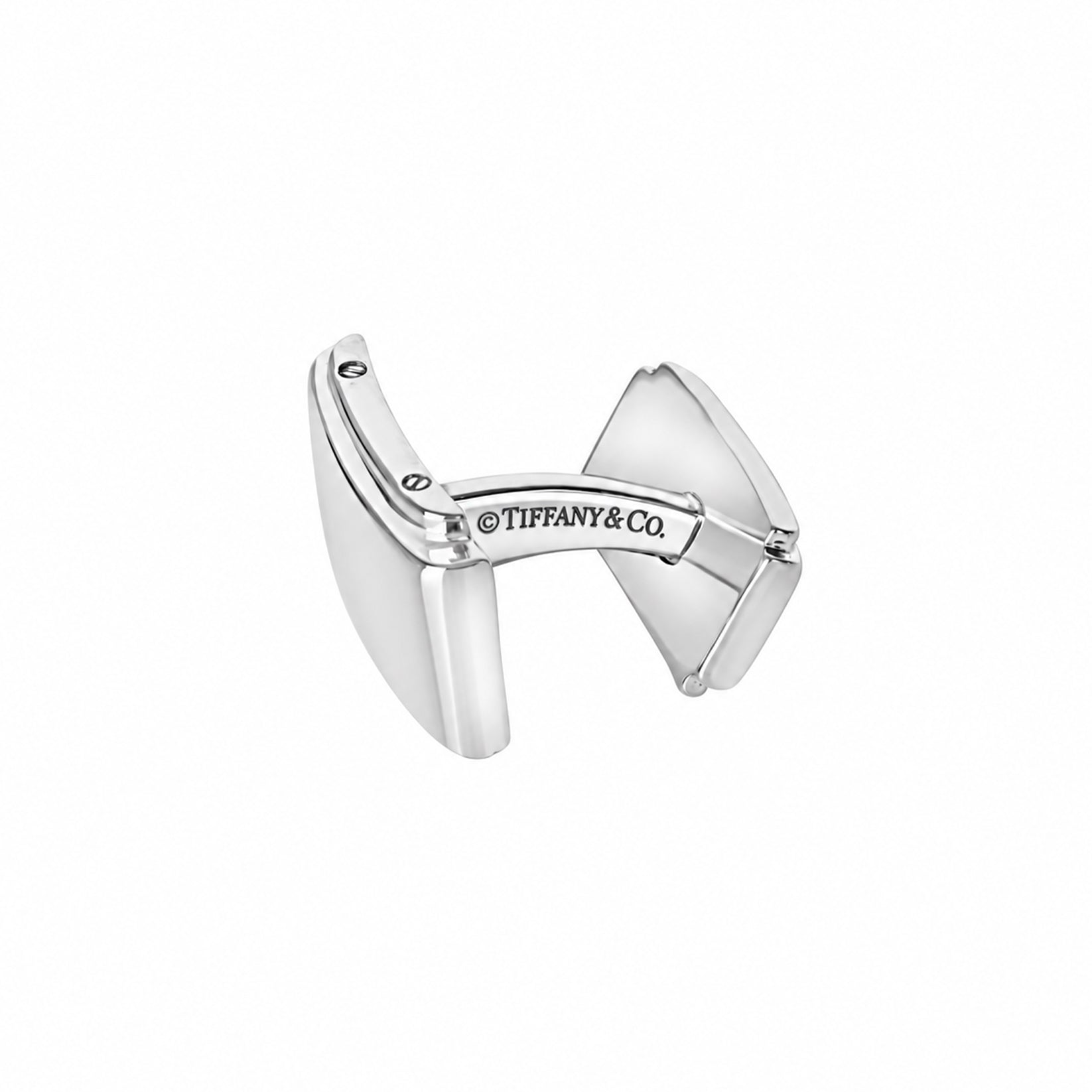 Tiffany & Co. Silver Rectangular Pre-Owned Cufflinks