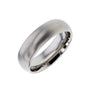 Titanium 7mm Dome Profile Ring with Angled Satin Finish