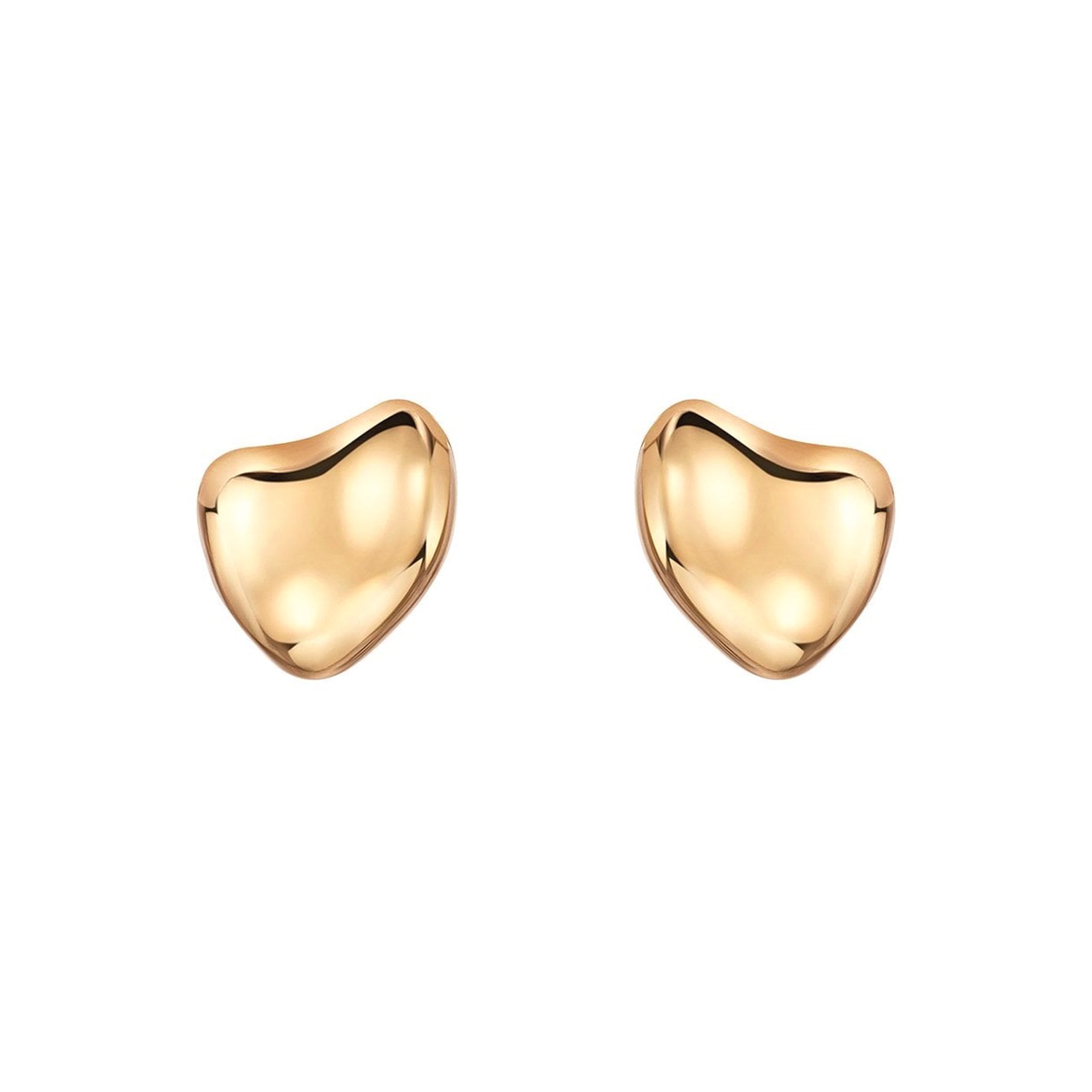 Unique 9ct Rose Gold Pebble Stud Earrings