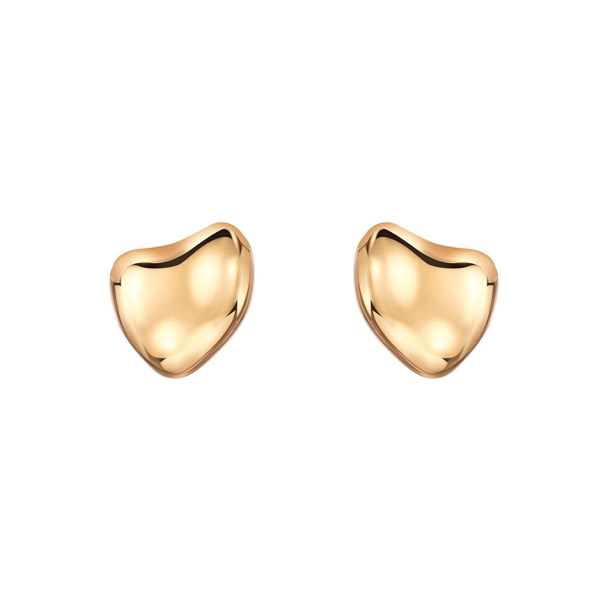Unique 9ct Rose Gold Pebble Stud Earrings