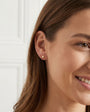 Unique 9ct Rose Gold Pebble Stud Earrings