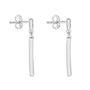 Unique Diamond Drop Pre-Owned Earrings in 18ct White Gold