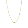Yellow Gold Marquise Bead Trace Necklace