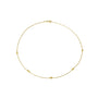 Yellow Gold Marquise Bead Trace Necklace