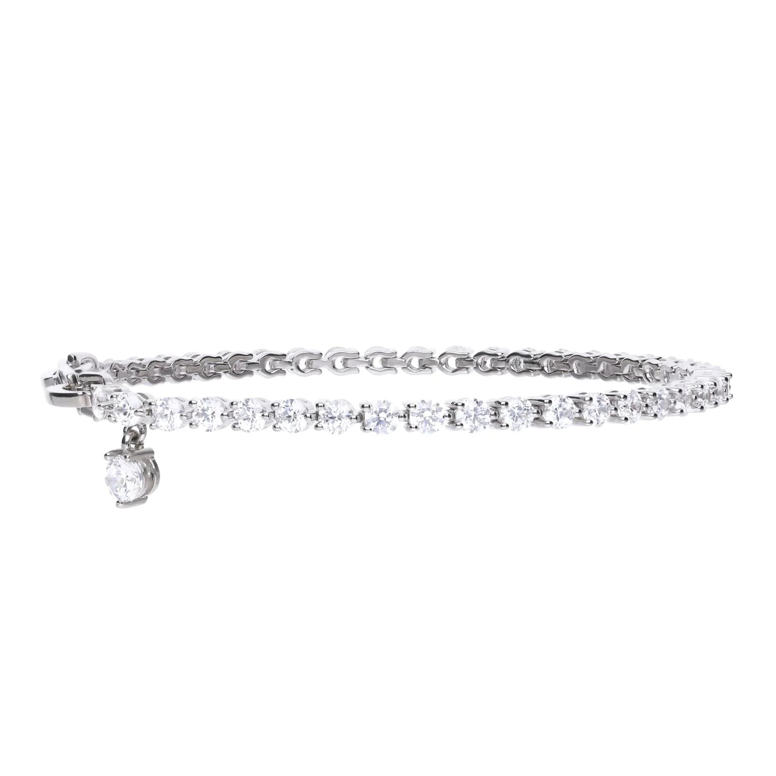 Diamonfire Sterling Silver Cubic Zirconia Tennis Bracelet