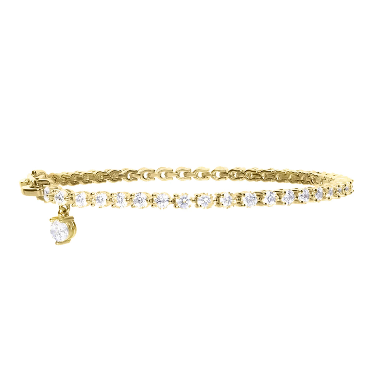 Diamonfire 24ct Gold Plated Cubic Zirconia Tennis Bracelet
