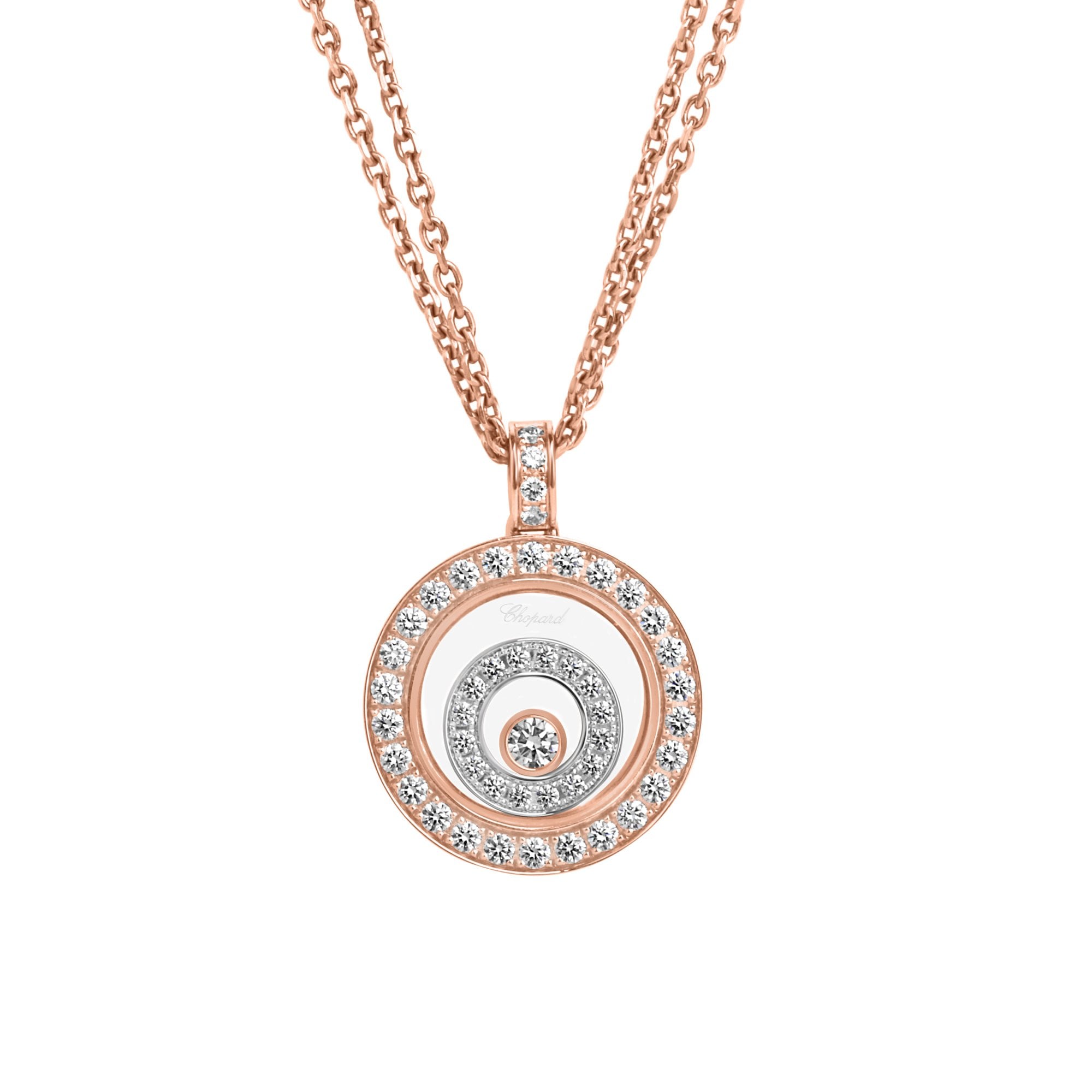 Chopard 18ct White/ Rose Gold Pendant 'Happy Spirit' Pre-Owned