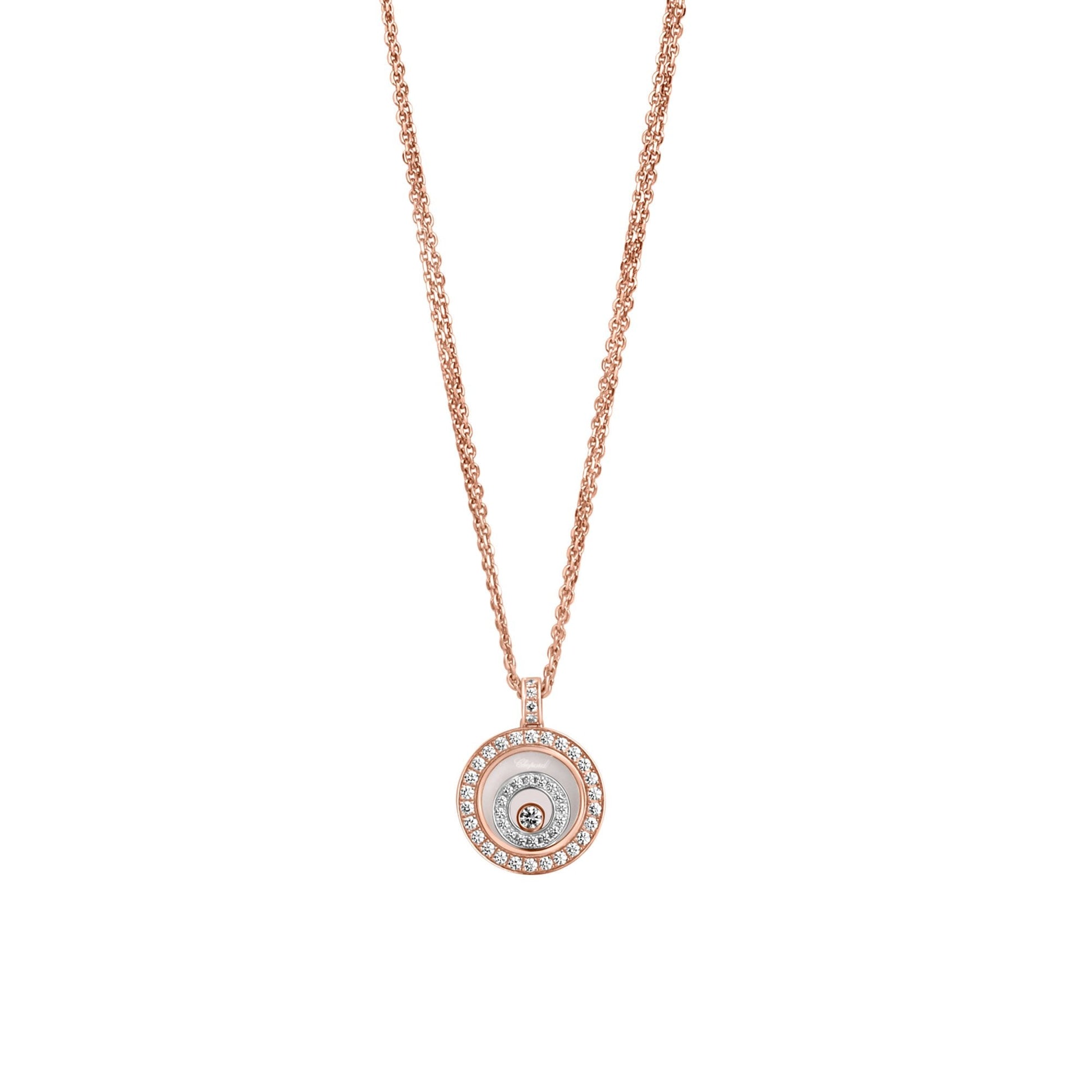 Chopard 18ct White/ Rose Gold Pendant 'Happy Spirit' Pre-Owned