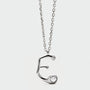 PDPAOLA sterling silver initial E necklace