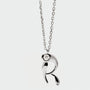 PDPAOLA sterling silver initial R necklace