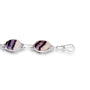 Silver Large Oval Blue John Link Bracelet