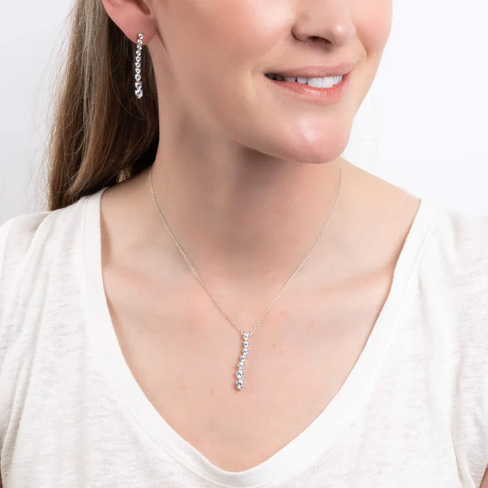 Diamonfire Cascade Cubic Zirconia Drop Earrings