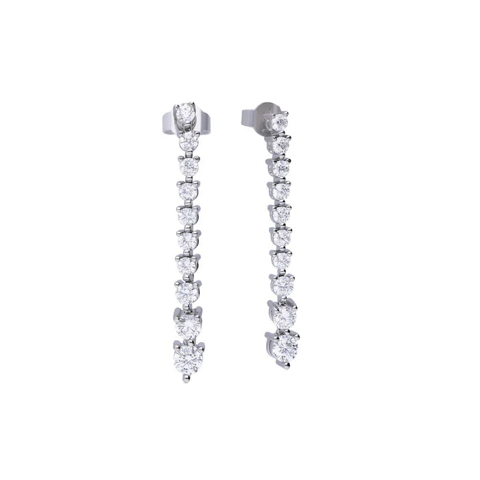 Diamonfire Cascade Cubic Zirconia Drop Earrings