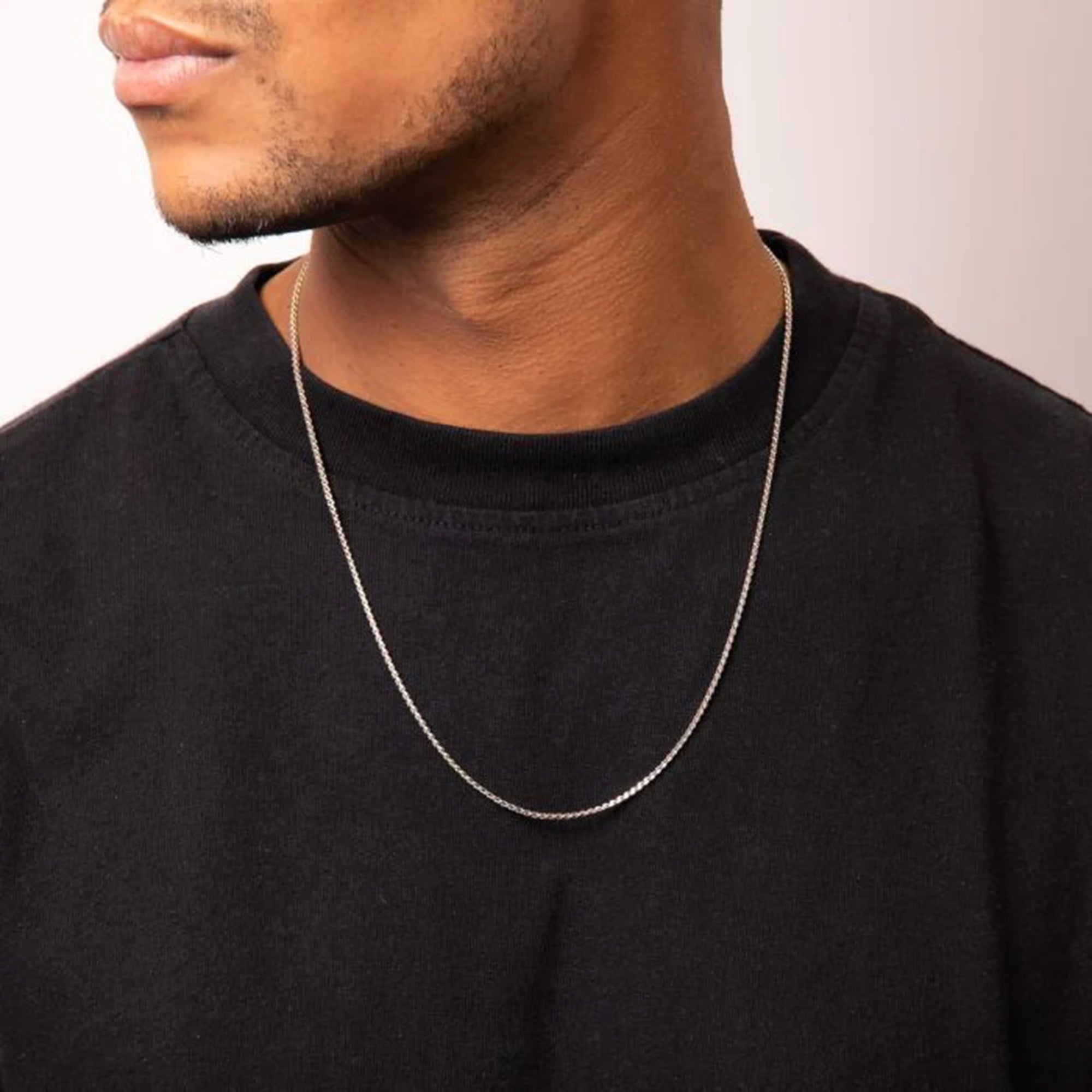 Fred Bennett Sterling Silver Twisted Box Chain