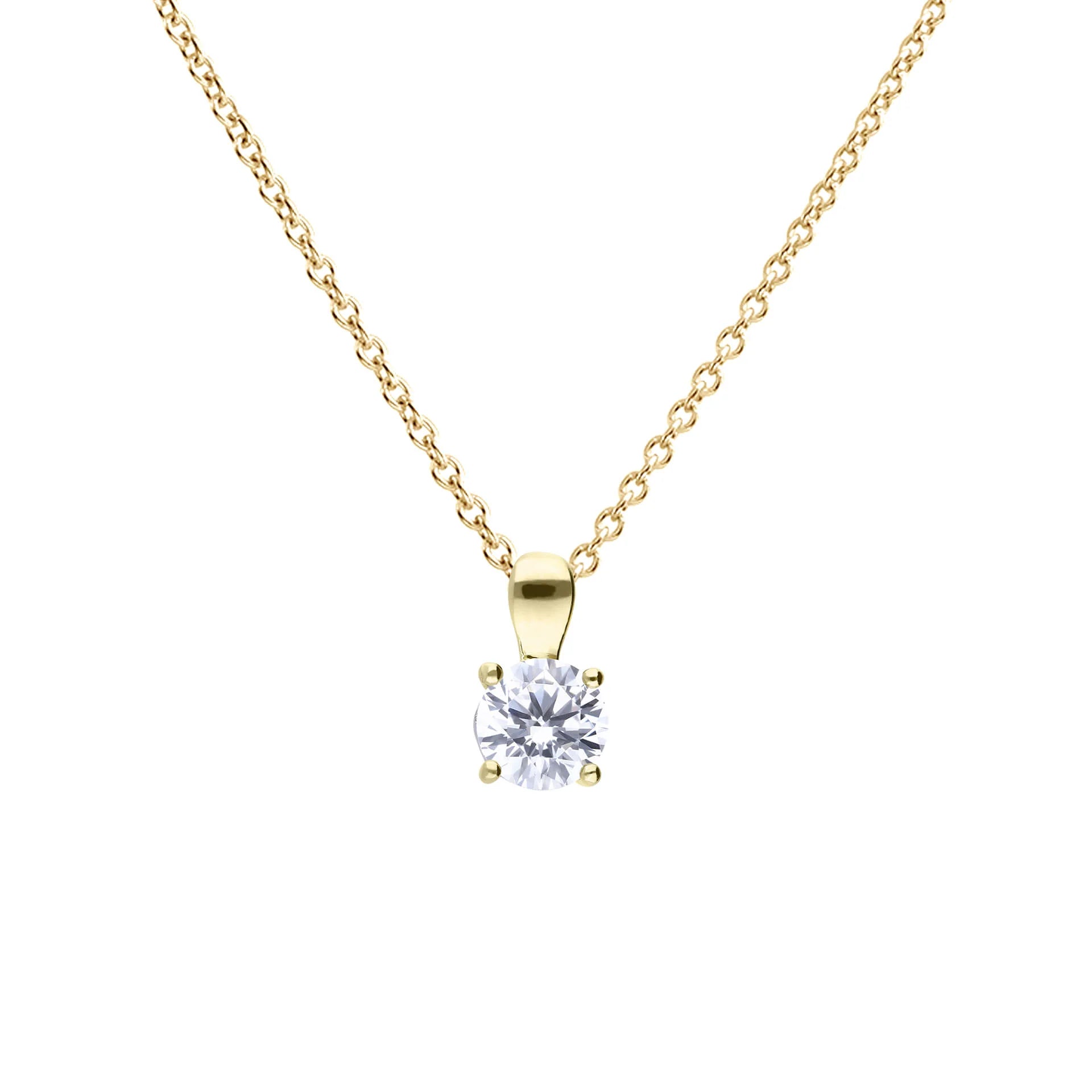 Diamonfire Gold Plated 1.00ct Cubic Zirconia Pendant