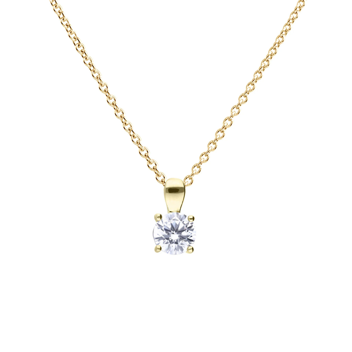 Diamonfire Gold Plated 1.00ct Cubic Zirconia Pendant