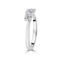 Platinum Three Stone GIA Cert Diamond Total 0.80ct Ring